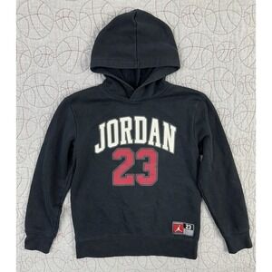 Jordan‎ Black Big Logo 23 Big Boys Hoodie - Size 12-13Y